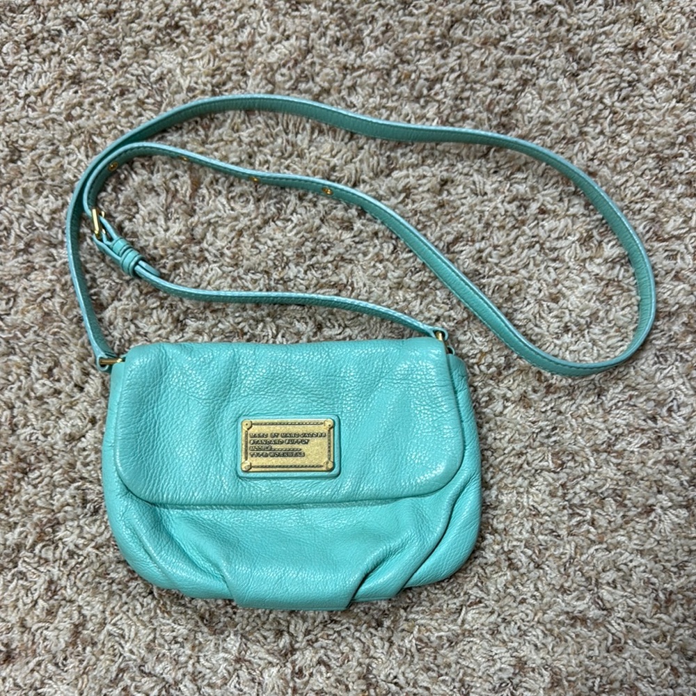 Marc By Marc Jacobs Mint green Crossbody Bag with Flap Closure